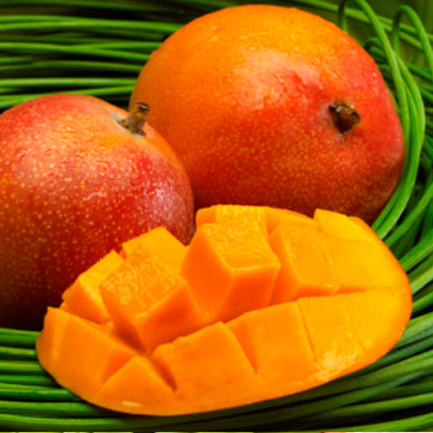 Tree-ripened mangoes