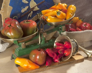 Still life di prodotti peruviani nativi